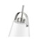 Z-Lite Z-Studio 1 Light Mini Pendant, Matte White 726MP-MW+BN - alternate 5
